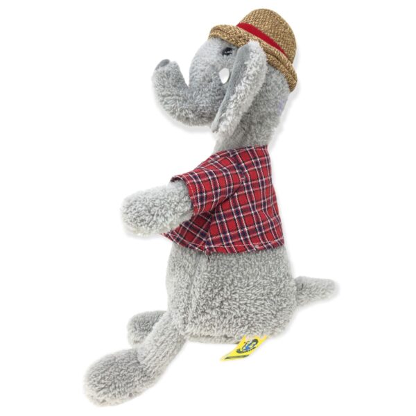 elefante raton de peluche camisa roja 3