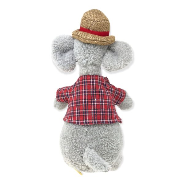 elefante raton de peluche camisa roja 4