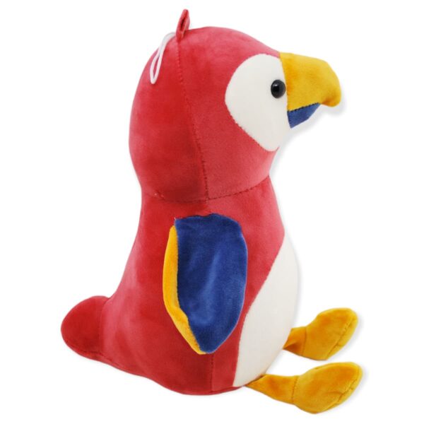 loro de peluche rojo 4