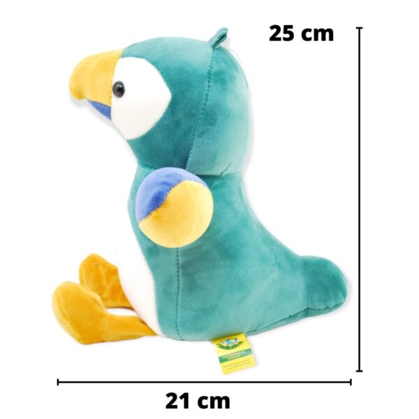 loro de peluche verde 2