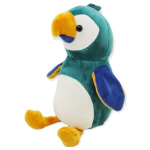 loro de peluche verde