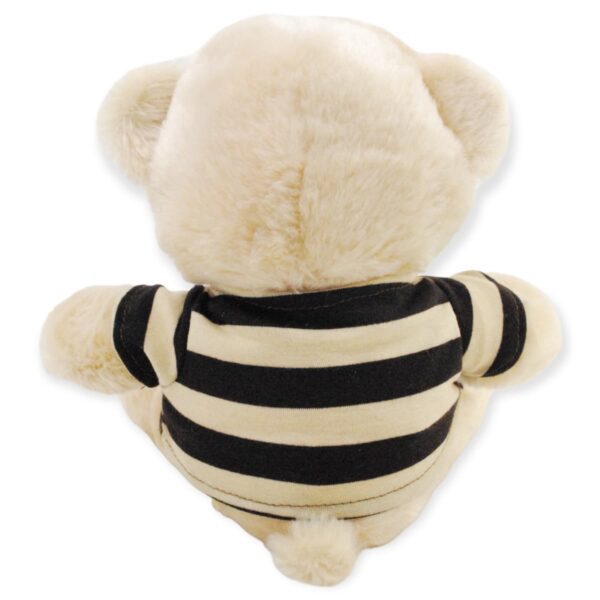 oso de peluche beige playera negra 4