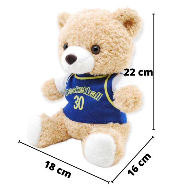 oso de peluche café playera azul 2