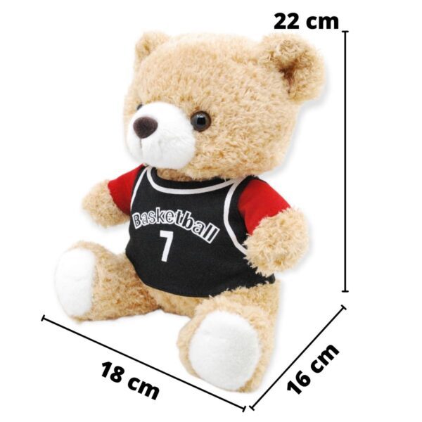 oso de peluche café playera negra 2