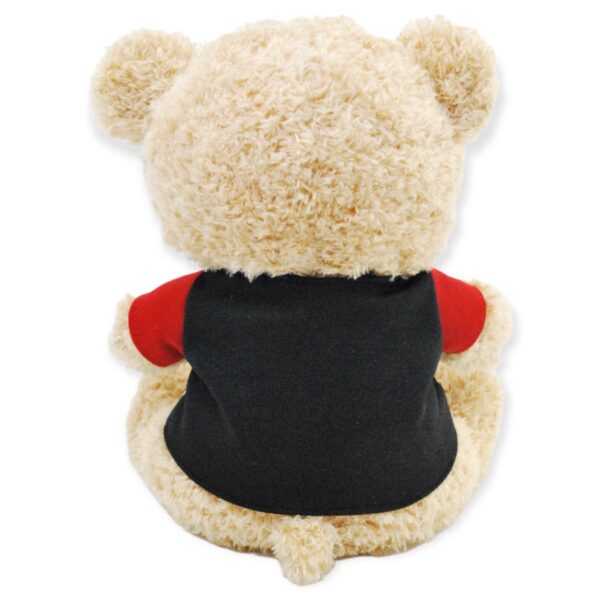 oso de peluche café playera negra 4