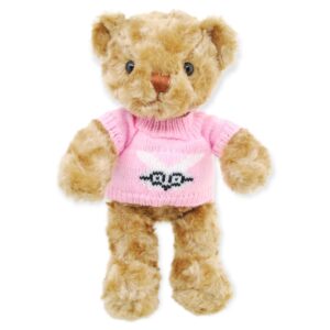 oso de peluche café playera rosa