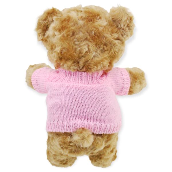 oso de peluche café playera rosa 4