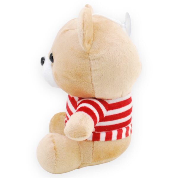 oso de peluche café sueter rayado 3