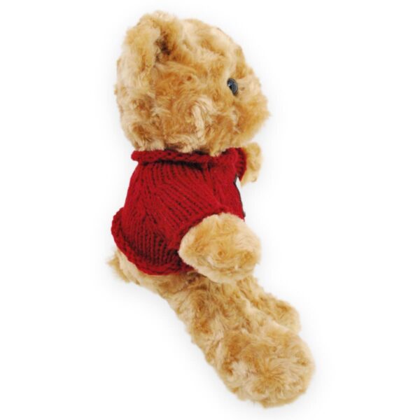 oso de peluche cafe sueter rojo 4