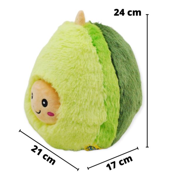 peluche con figura de aguacate medidas