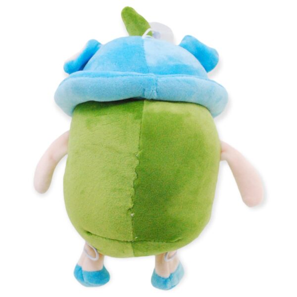 Peluche de aguacate con gorra parte trasera