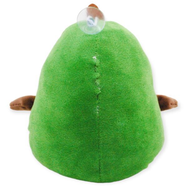 peluche de aguacate con una zanahora parte trasera