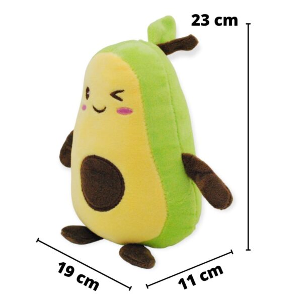 Peluche de aguacate medidas