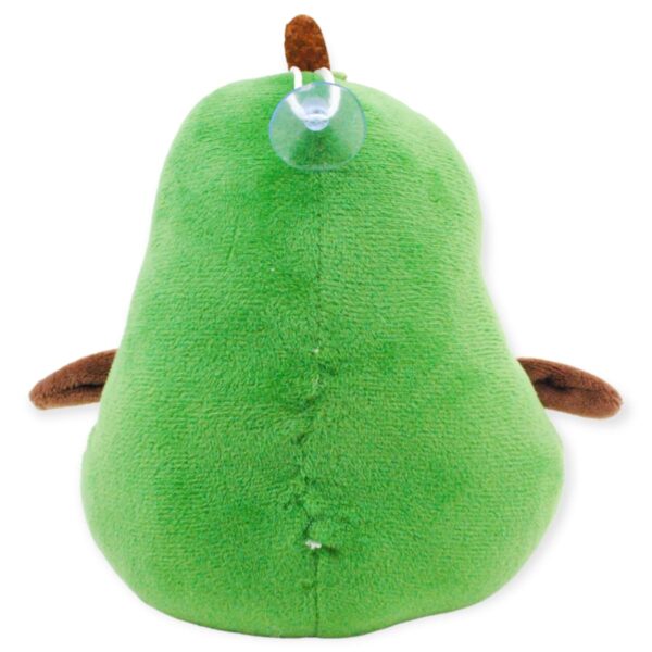 Peluche de aguacate con una piña por atras