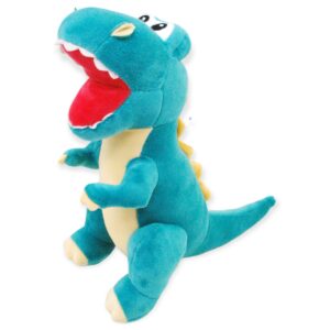 Dinosaurio de peluche azul