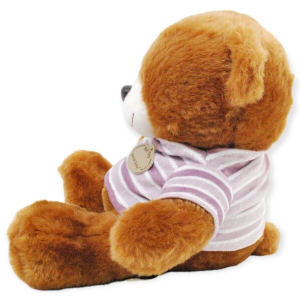 peluche de oso café playera blanca 3