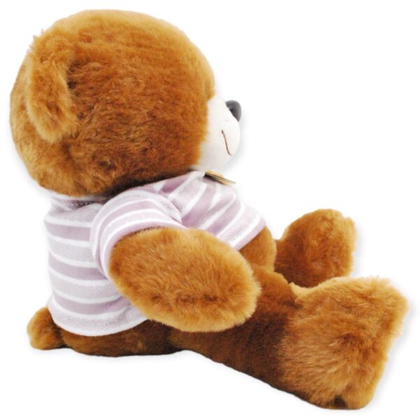 peluche de oso café playera blanca 4