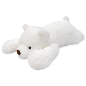 peluche de oso grande acostado blanco