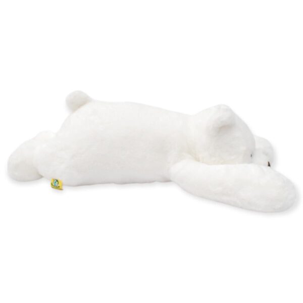 peluche de oso grande acostado blanco 4