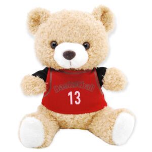 peluche de oso playera roja