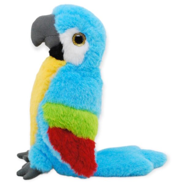 peluche de perico azul 23 cm 3