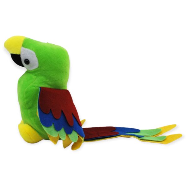 peluche de perico verde 3