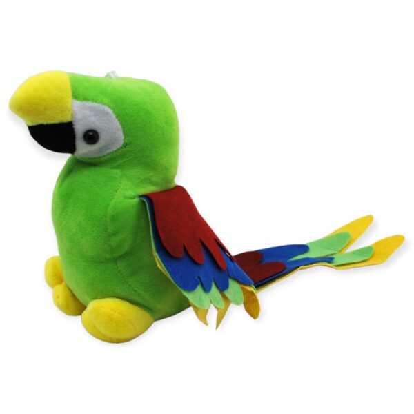 peluche de perico verde