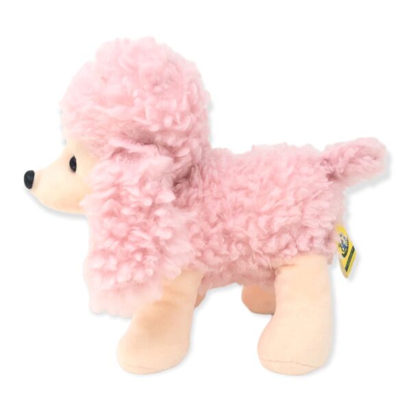 peluche de perro poodle rosa 3