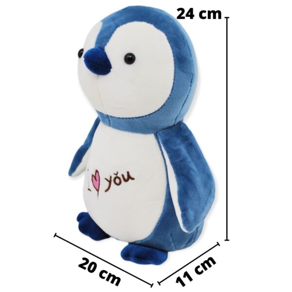 peluche de pinguino azul fuerte 2