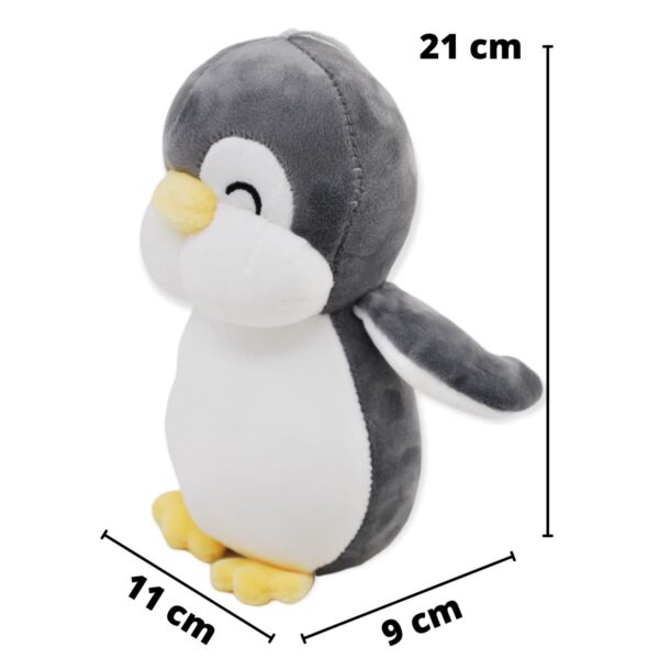 peluche de pinguino gris 2