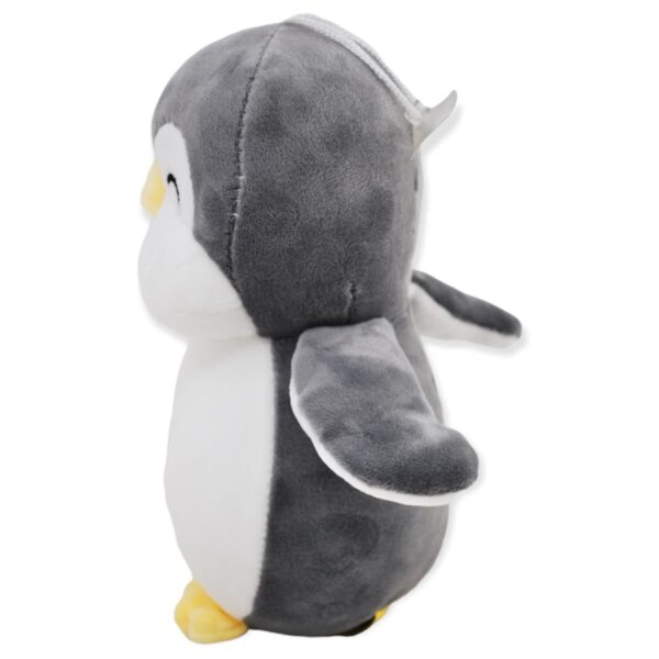 peluche de pinguino gris 3