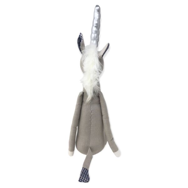 peluche de raton unicornio azul con gris 4