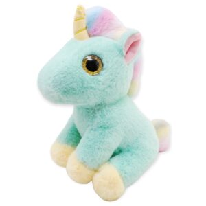 peluche de unicornio azul