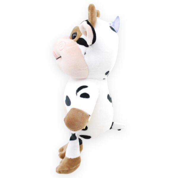 peluche de vaca blanca con café 3