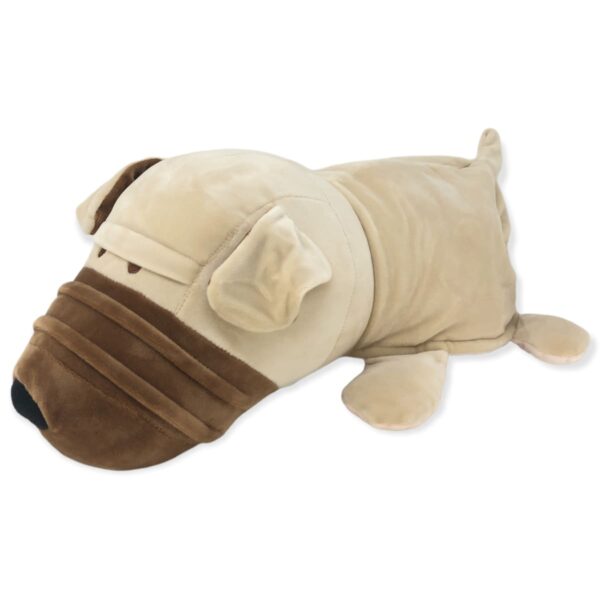 peluche de pug beige