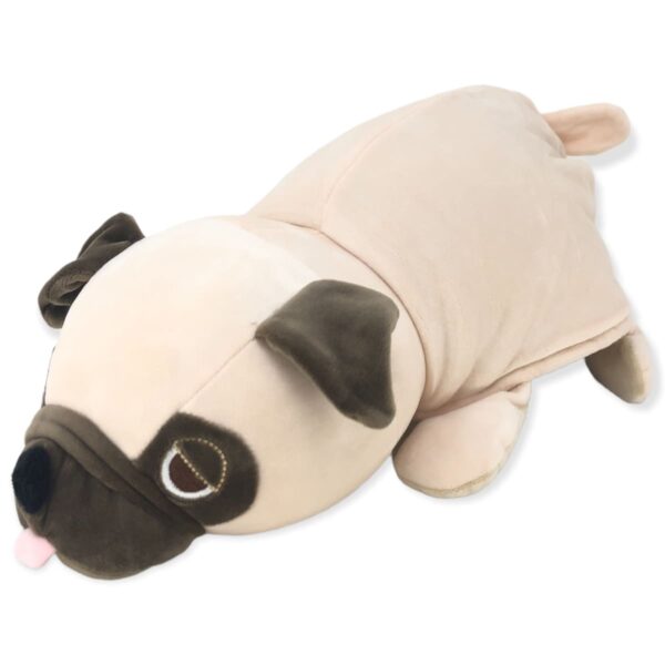 peluche de pug beige