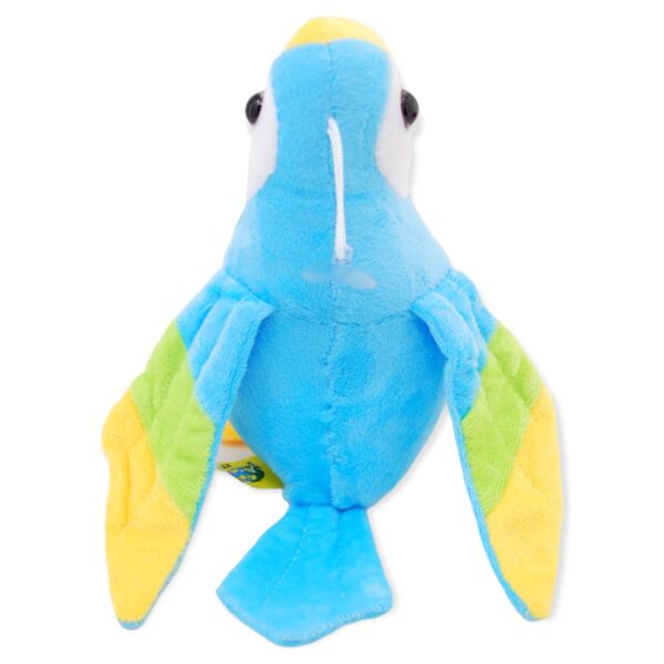 perico de peluche azul 3