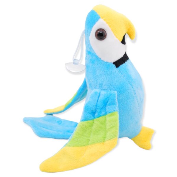 perico de peluche azul 4