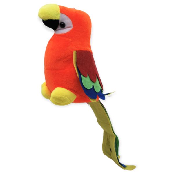 perico de peluche naranja 2