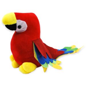 perico de peluche rojo 31 cm