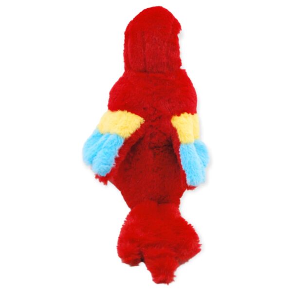 perico de peluche rojo con sonido 4