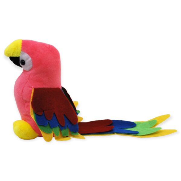 perico de peluche rosa 3