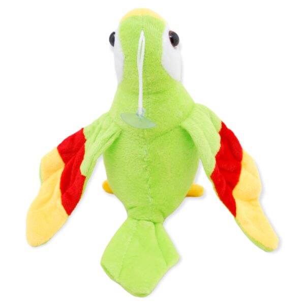 perico de peluche verde 21 cm 3