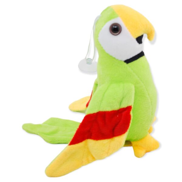 perico de peluche verde 21 cm 4