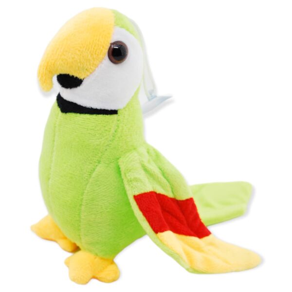 perico de peluche verde 21 cm