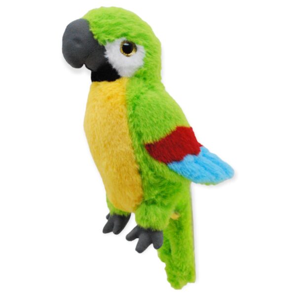 perico de peluche verde 23 cm