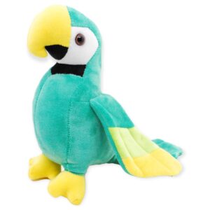 perico de peluche verde