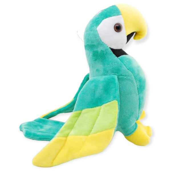 perico de peluche verde 4