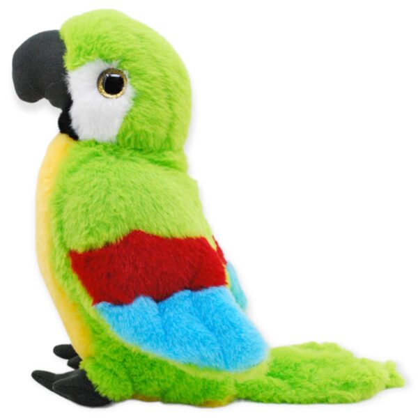 perico de peluche verde con sonido 3