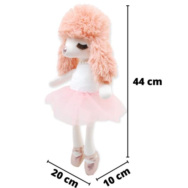 perrita de peluche rosa 2